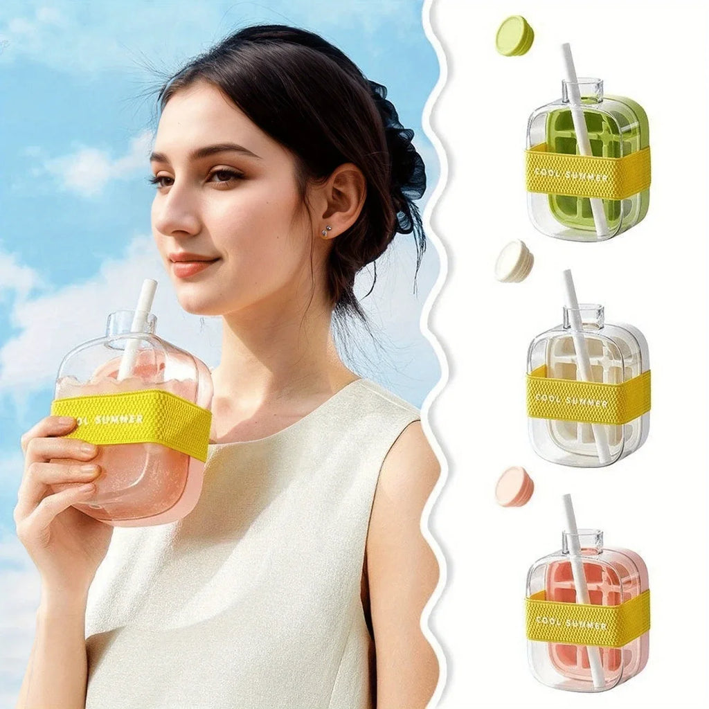 Press Type Cooling Cup Ice Bottle