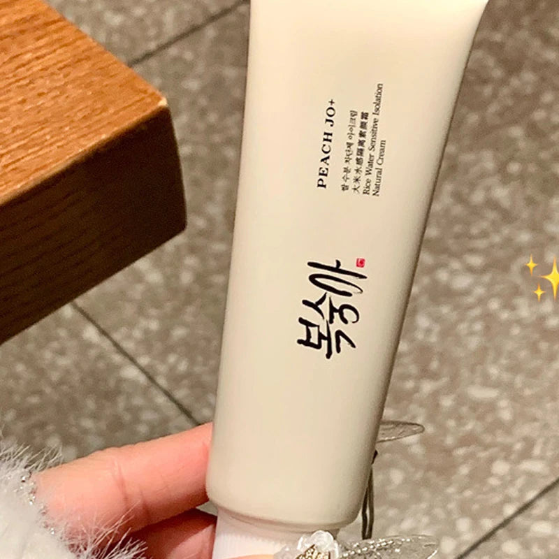 Korean Rice Extract SPF50+ Sunscreen Cream – Hydrating & Brightening