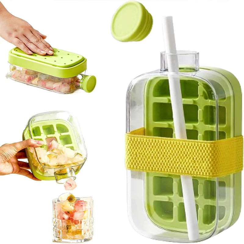 Press Type Cooling Cup Ice Bottle