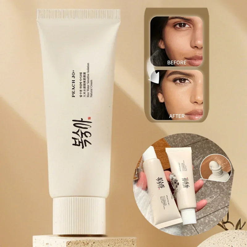 Korean Rice Extract SPF50+ Sunscreen Cream – Hydrating & Brightening